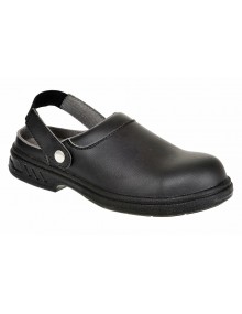 Portwest FW82 - Steelite Safety Clog SB AE WRU - Black Footwear